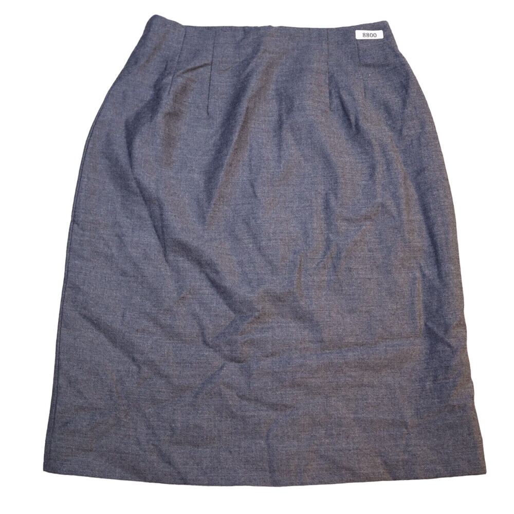 Chadwicks Skirt Women 6 Gray Lightweight Casual Knee Length Pencil Lined